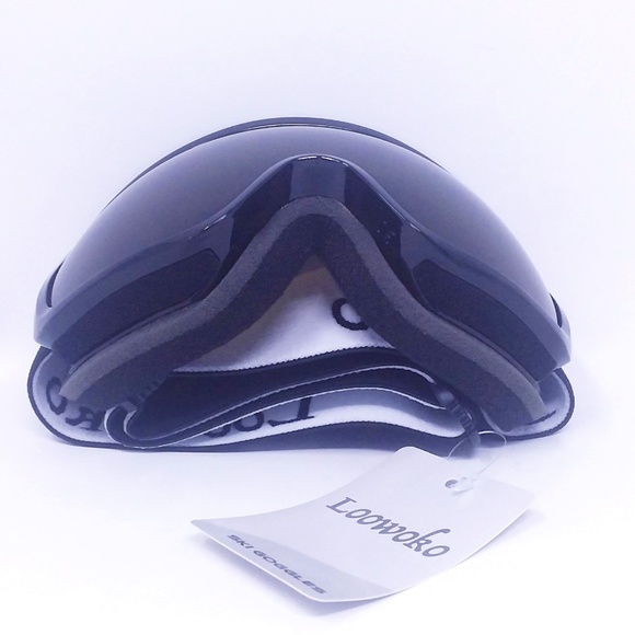 Black Frame Smoky Brown Lens 14.1% VLT Snowboard Ski Goggles - Picture 5 of 12